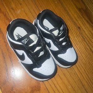 Nike Dunks Kids Black and White Sneakers